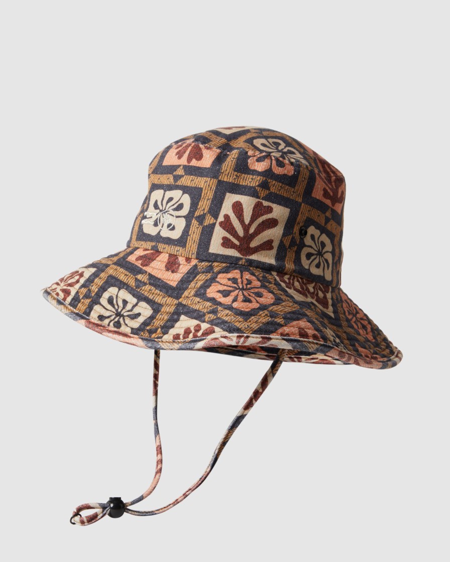 Women BILLABONG Headwear | Corals Wide Brim Bucket