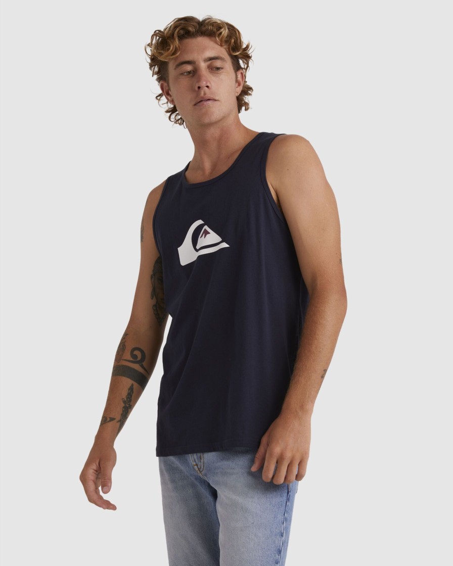 Men QUIKSILVER Singlets & Tanks | Mens Comp Logo Muscle Vest Top