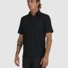 Men QUIKSILVER Shirts | Mens Waterman Water Short Sleeve Polo Shirt