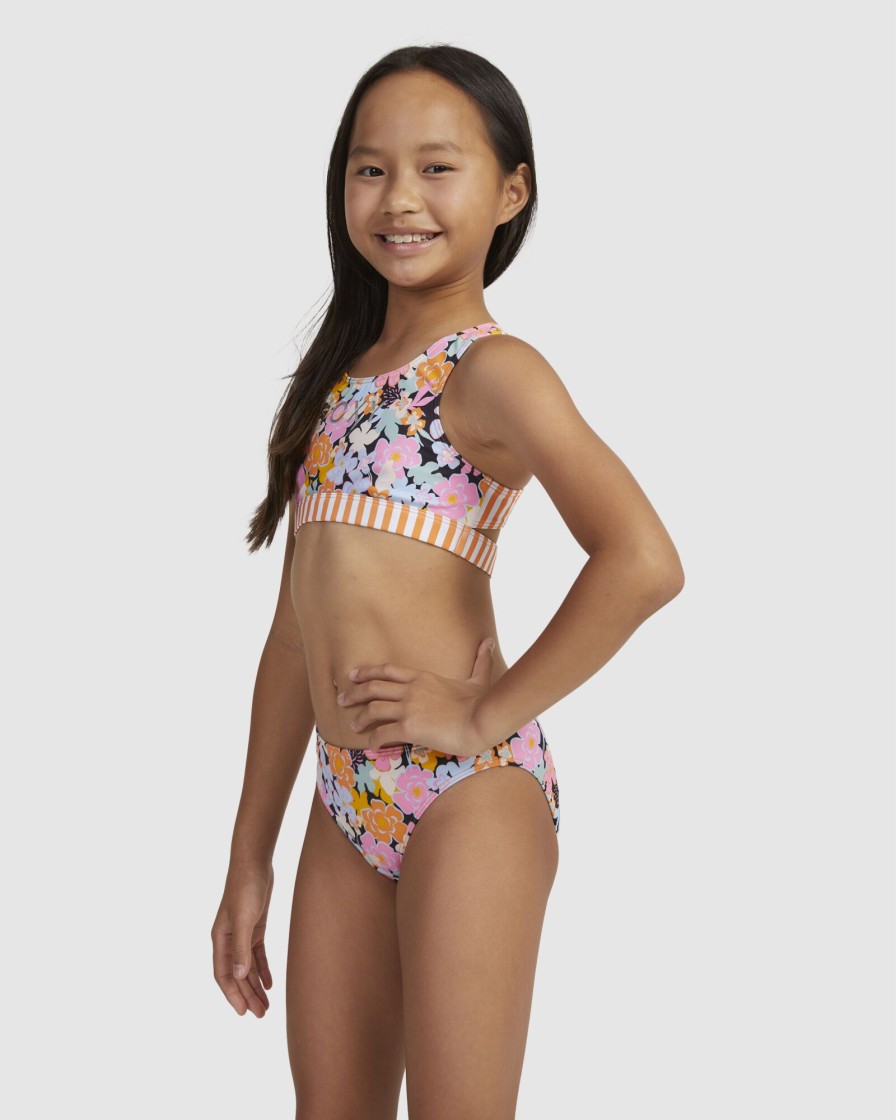 Youth ROXY Clothing | Girls 6-16 Above The Limits Two Piece Crop Top Bikini Set