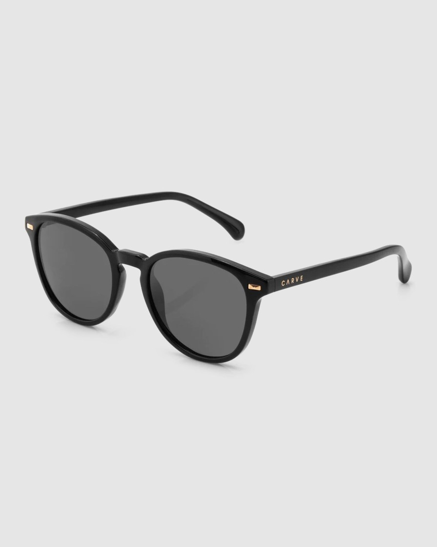 Women CARVE Sunglasses | Oslo Gloss Black Dark Grey Len