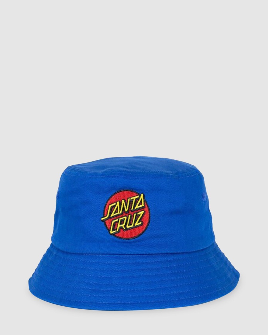 Youth SANTA CRUZ Accessories | Classic Dot Patch Bucket Hat Blu