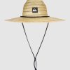 Women QUIKSILVER Headwear | Mens Pierside Straw Lifeguard Hat