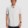 Men QUIKSILVER Shirts | Mens Winfall Short Sleeve Shirt