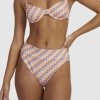 Women RVCA Bikini Bottoms | Retro Waves High Rise Bikini Bottom