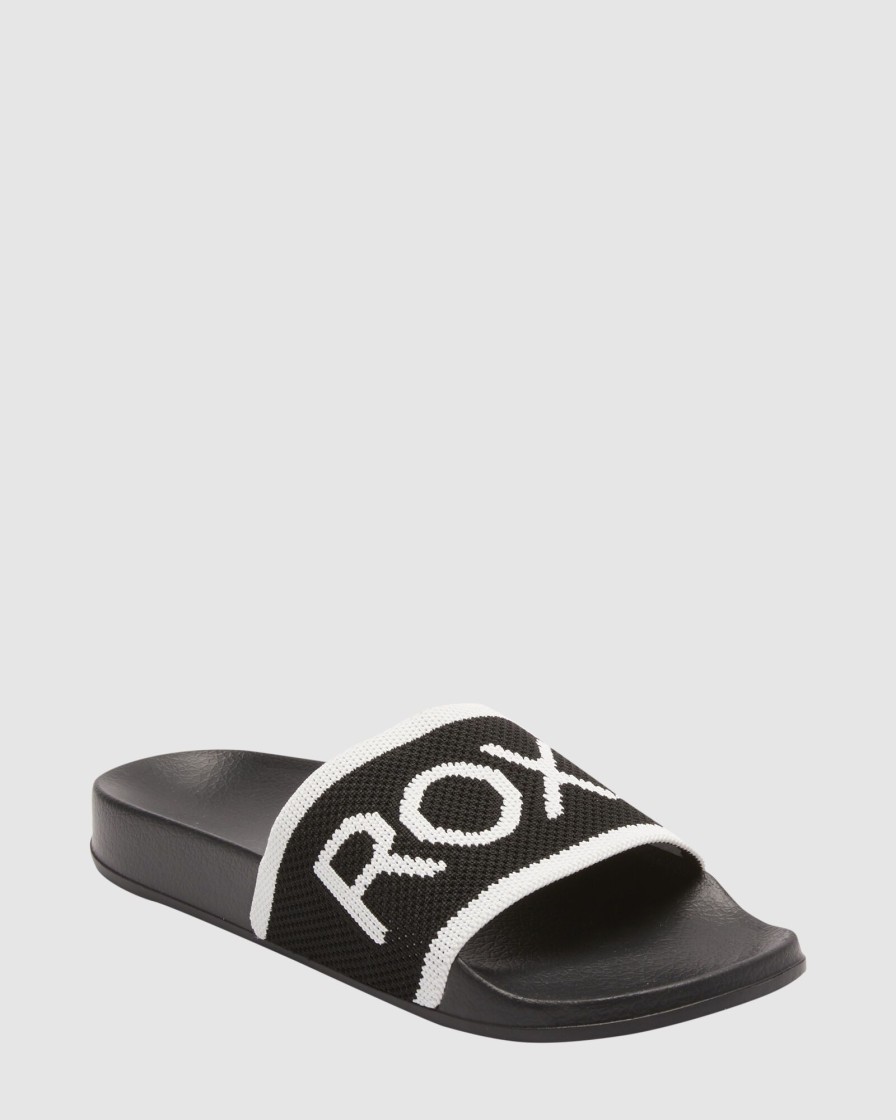 Women ROXY Slides | Womens Slippy Knit Sandals