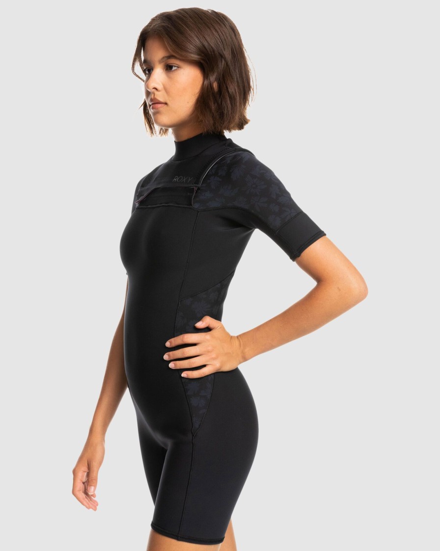 Women ROXY Wetsuits | 2.0 Swell Series Ss Fz Qlock