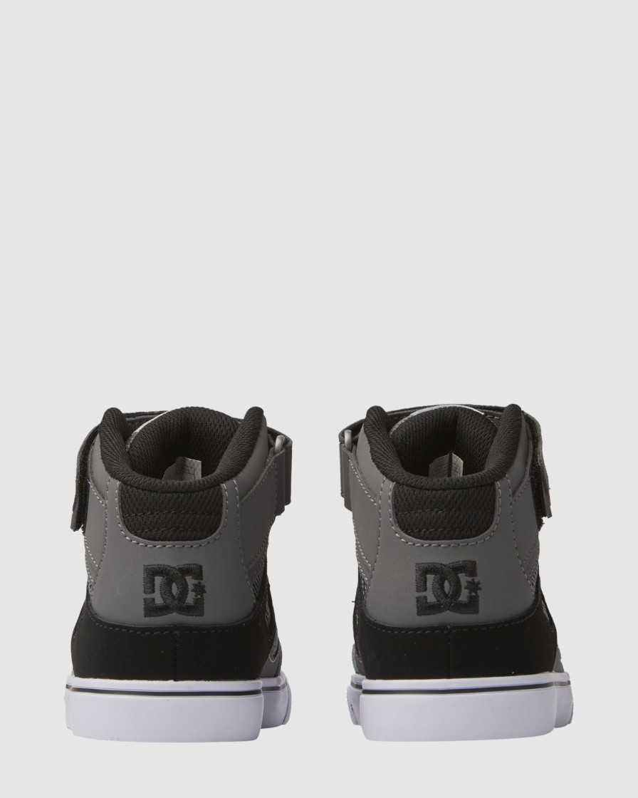 Youth DC SHOES Footwear | Kids' Pure High Elastic Lace High-Top Shoes