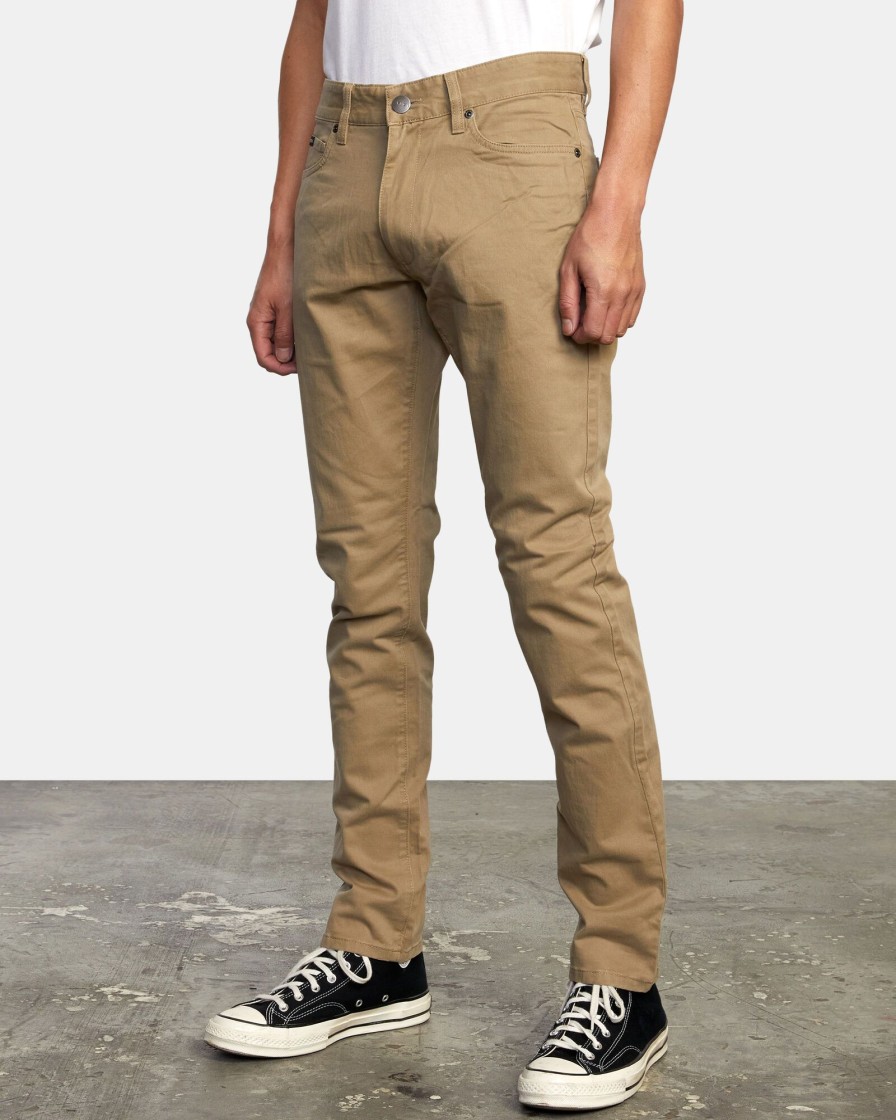 Men RVCA Pants | Daggers Twill Slim Fit Pants