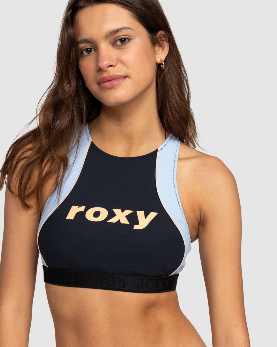 Women ROXY Bikini Tops | Roxy Active Crop Top Sd