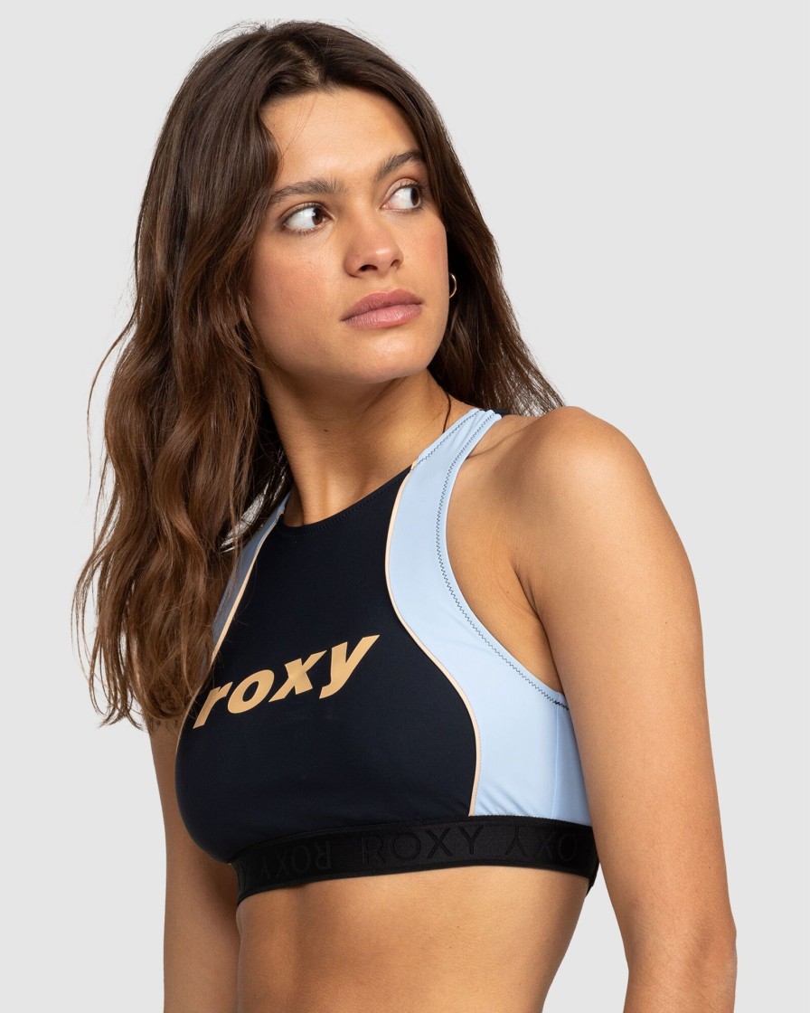 Women ROXY Bikini Tops | Roxy Active Crop Top Sd