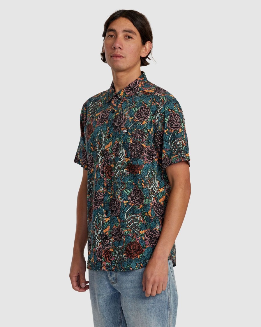 Men RVCA Shirts | Martin Ander Short Sleeve Shirt