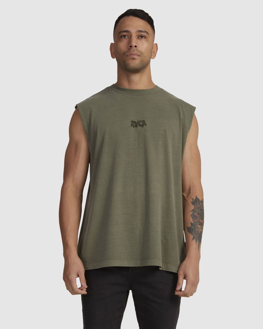 Men RVCA Singlets & Tanks | Zerox Muscle