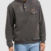 Men WRANGLER Jumpers & Hoodies | Polar Button Up Sweat Slate