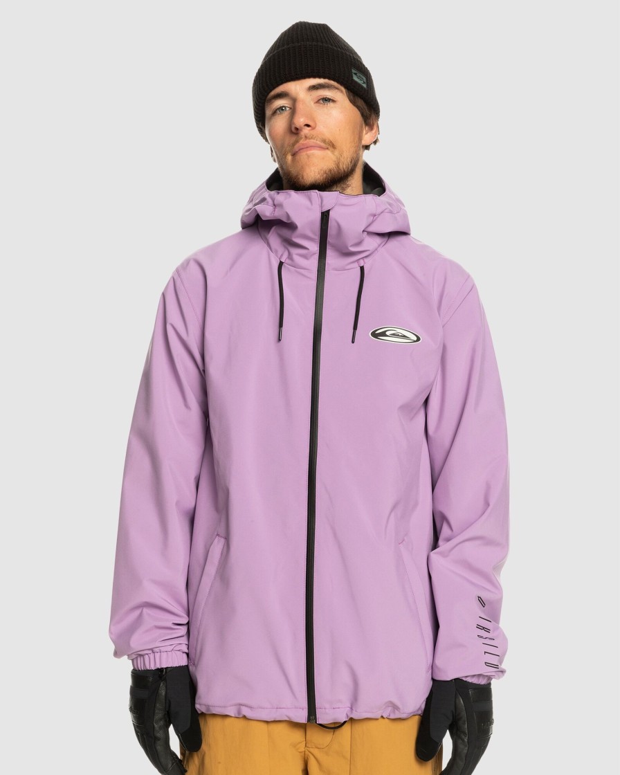 Men QUIKSILVER Jackets | Mens High In The Hood Technical Snow Jacket