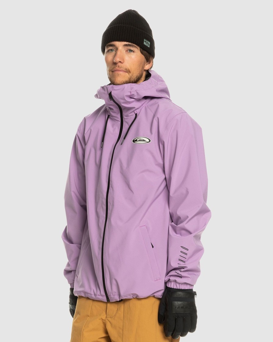 Men QUIKSILVER Jackets | Mens High In The Hood Technical Snow Jacket