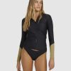 Women BILLABONG Rashvests | Deep Waters L/S Zip Sunshirt