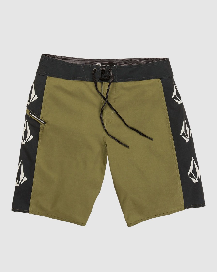 Men VOLCOM Boardshorts | Stone True To This Ss Tee - Sun Yel