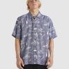 Men QUIKSILVER Shirts | Mens Line Spinner Short Sleeve Shirt