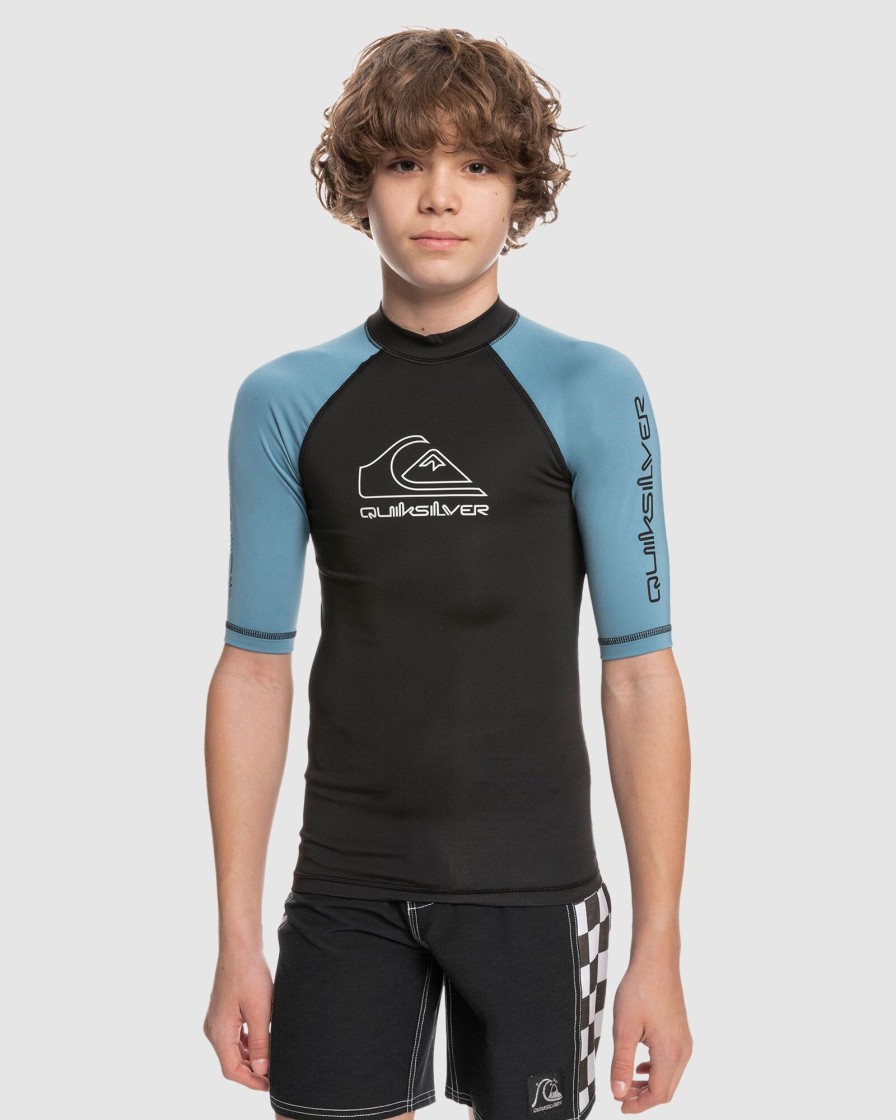 Youth QUIKSILVER Clothing | Boys 8-16 On Tour Short Sleeve Rash Vest