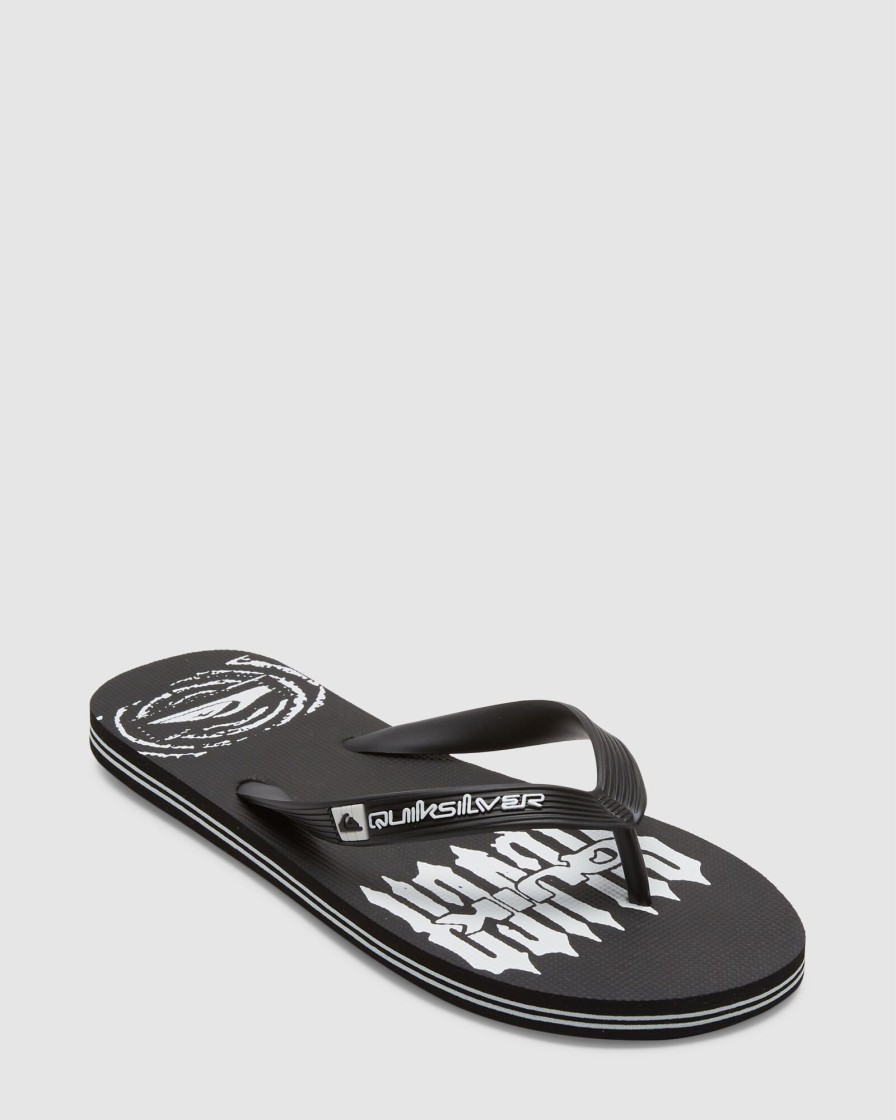 Men QUIKSILVER Thongs | Mens Molokai Art Gregg Kaplan Flip-Flops