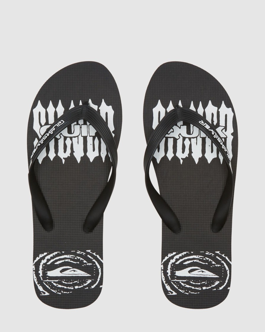 Men QUIKSILVER Thongs | Mens Molokai Art Gregg Kaplan Flip-Flops