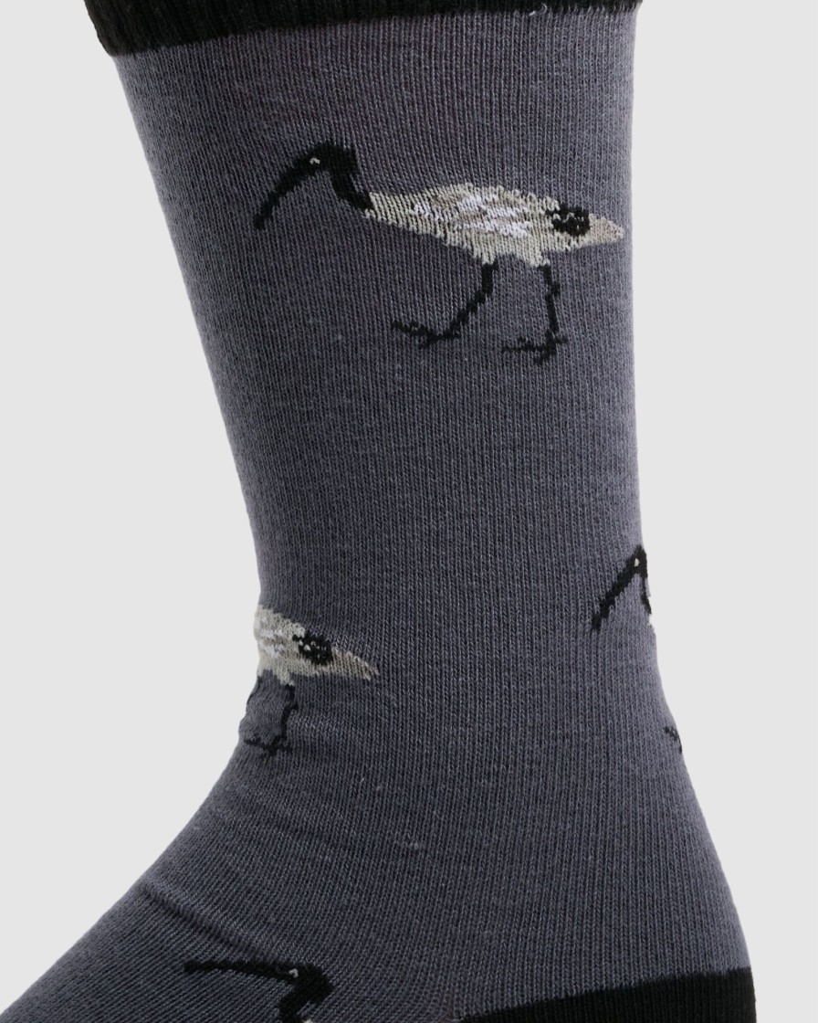 Men KUSTOM Socks & Underwear | M Crew Grey Ibis Multi