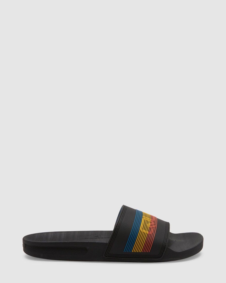 Women QUIKSILVER Slides | Mens Rivi Wordmark Slide Slider Sandals