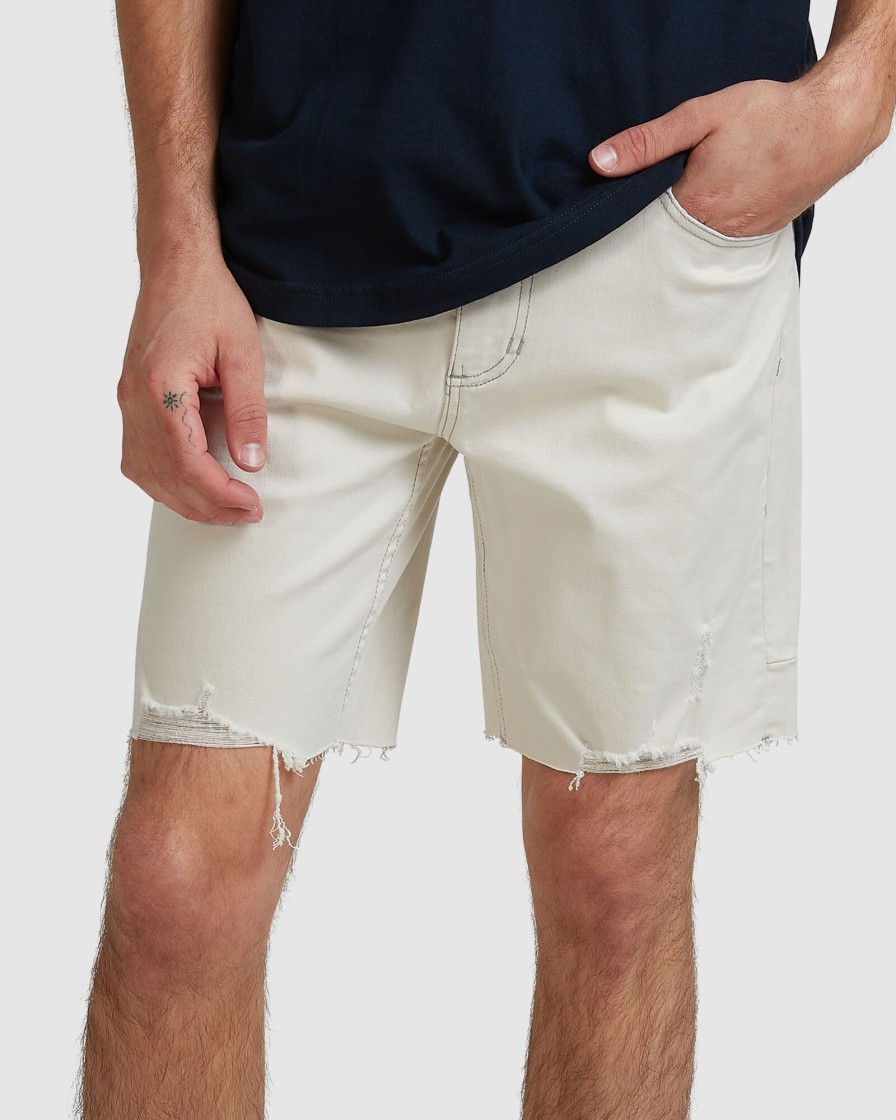 Men THRILLS Shorts | Destroyed Bones Denim Short