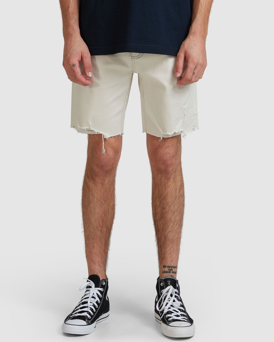 Men THRILLS Shorts | Destroyed Bones Denim Short