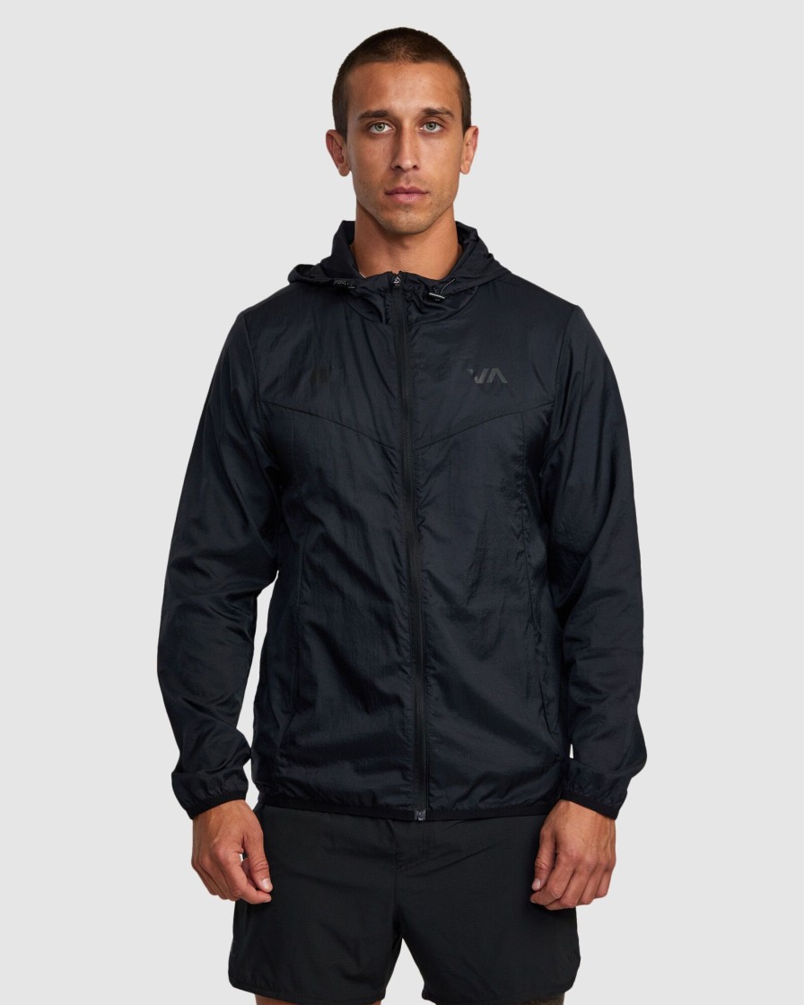 Men RVCA Jackets | Rvca Runner Lightweight Training Jacket