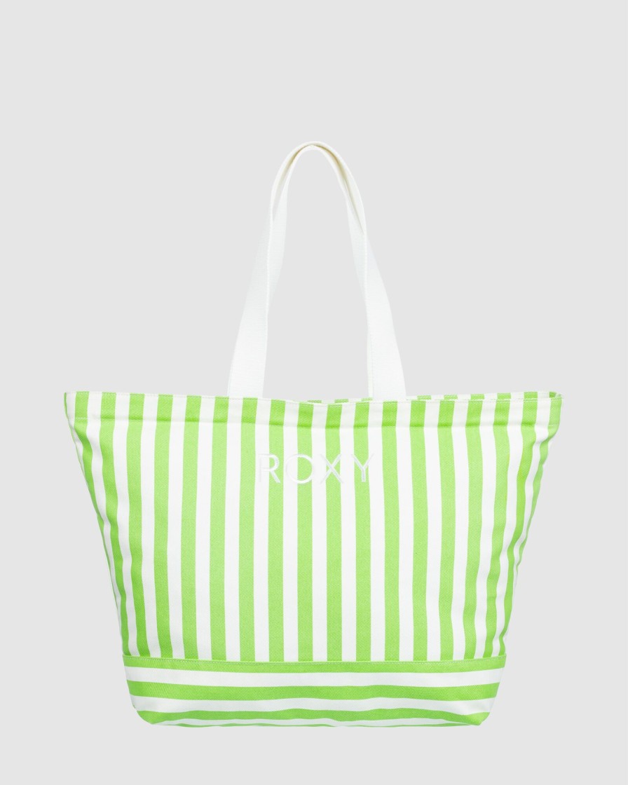 Women ROXY Bags | Womens Strippy Beach Large Tote Bag