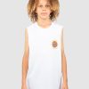 Youth SANTA CRUZ Clothing | Outer Ringed Dot Muscle Wht