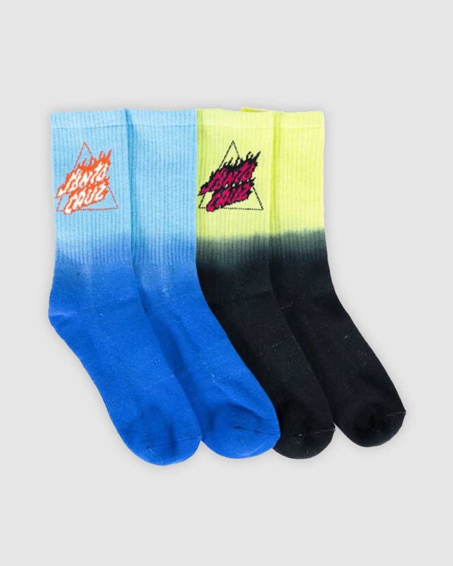 Youth SANTA CRUZ Accessories | Flamed Not A Dot Sock 2-8 Blu