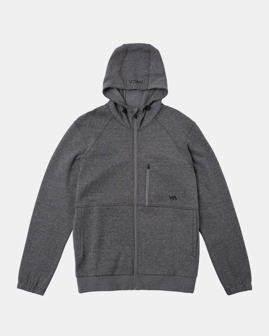 Men RVCA Jumpers & Hoodies | Tech Zip-Up Fleece Hoodie Ii