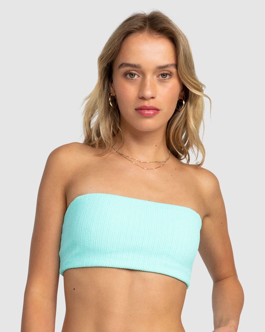 Women ROXY Bikini Tops | Womens Aruba Bandeau Bikini Top