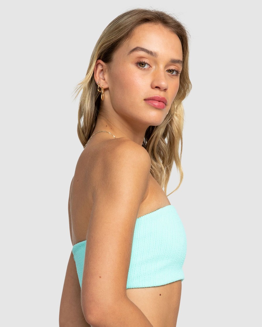 Women ROXY Bikini Tops | Womens Aruba Bandeau Bikini Top