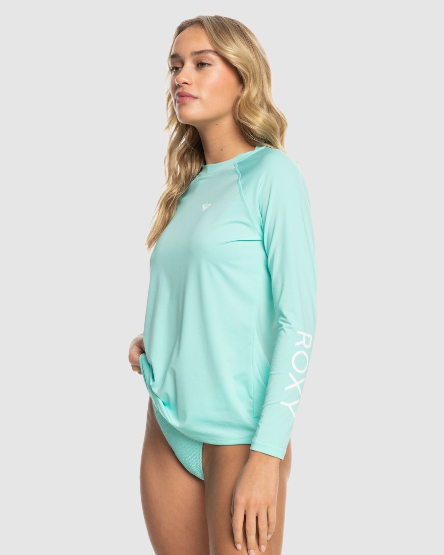 Women ROXY Rashvests | Womens Essentials Long Sleeve Upf 50 Surf T-Shirt