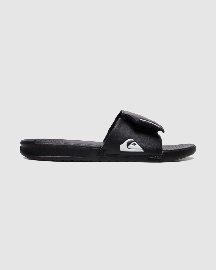 Men QUIKSILVER Slides | Mens Bright Coast Adjustable Sliders