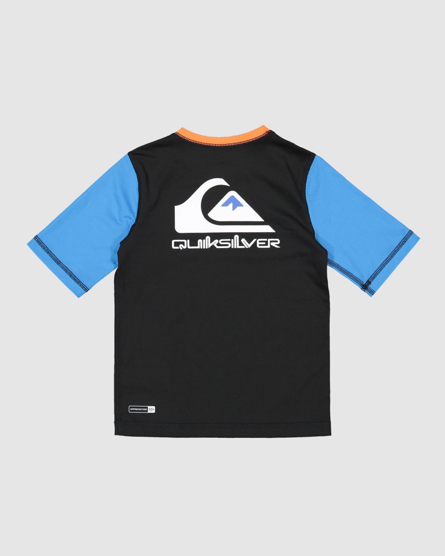 Youth QUIKSILVER Clothing | Boys 2-7 Heats Omni Short Sleeve Rash Vwst