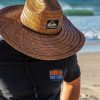 Women QUIKSILVER Headwear | Mens Waterman The Tier Straw Lifeguard Hat