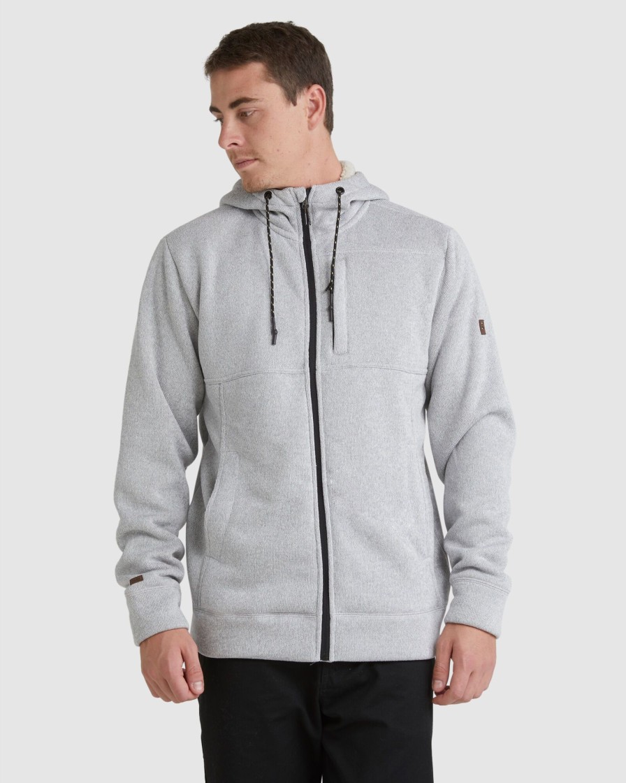 Men BILLABONG Jumpers & Hoodies | A/Div Boundary Sherpa Zip Thru