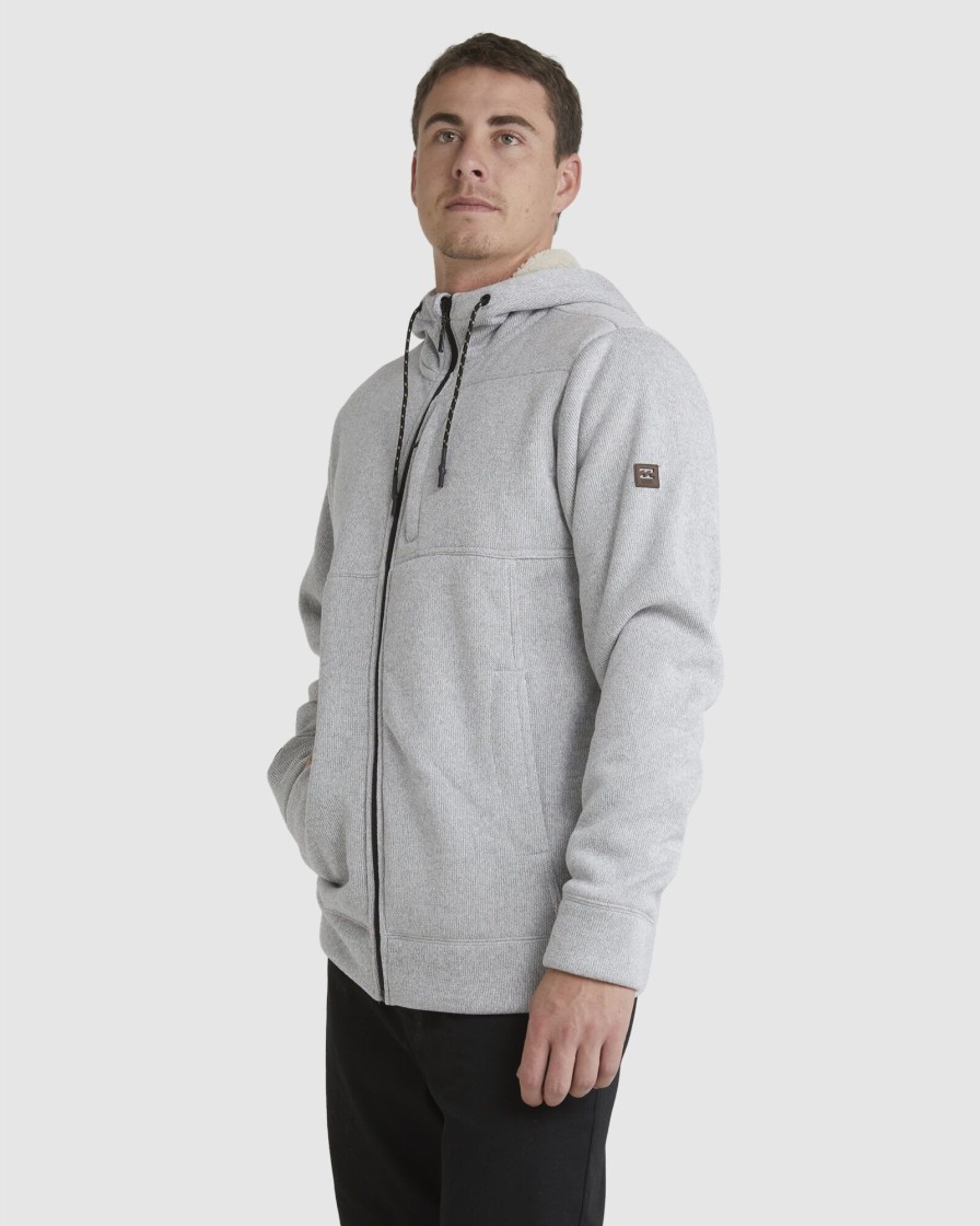 Men BILLABONG Jumpers & Hoodies | A/Div Boundary Sherpa Zip Thru