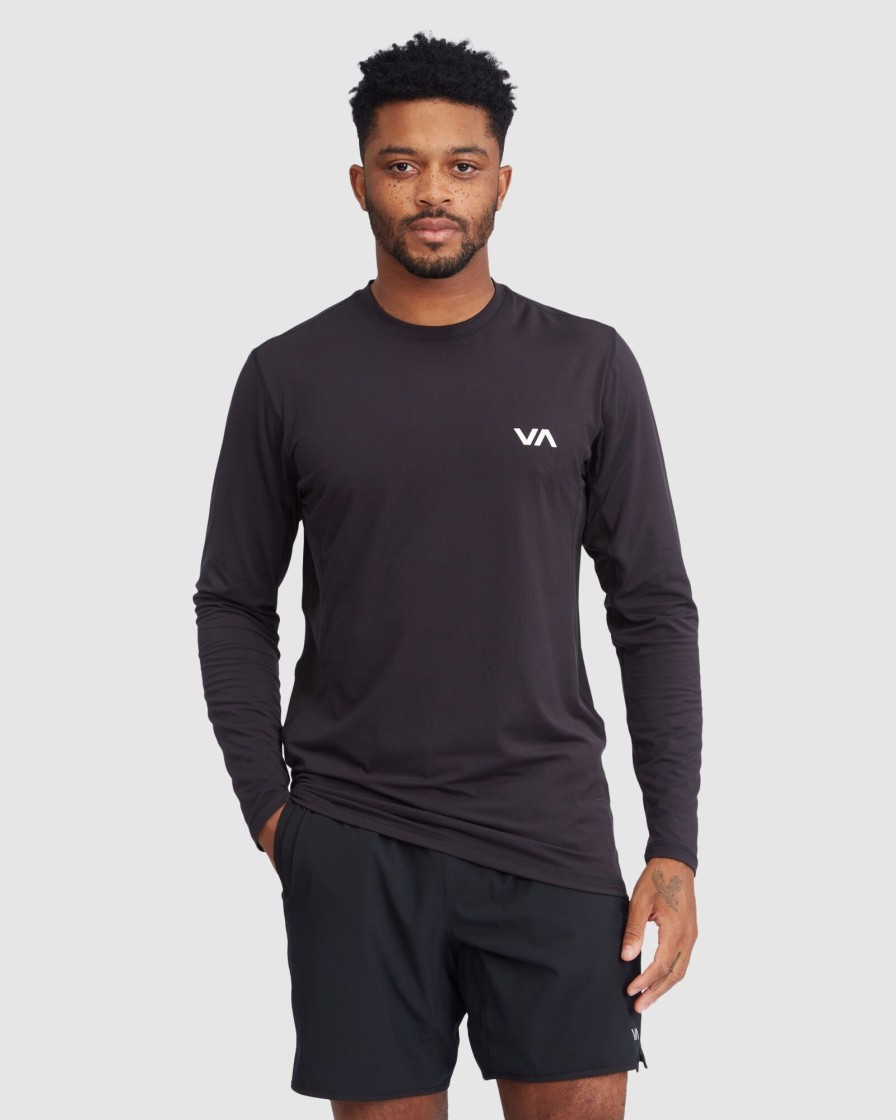 Men RVCA Knitwear | Sport Vent Long Sleeve T-Shirt