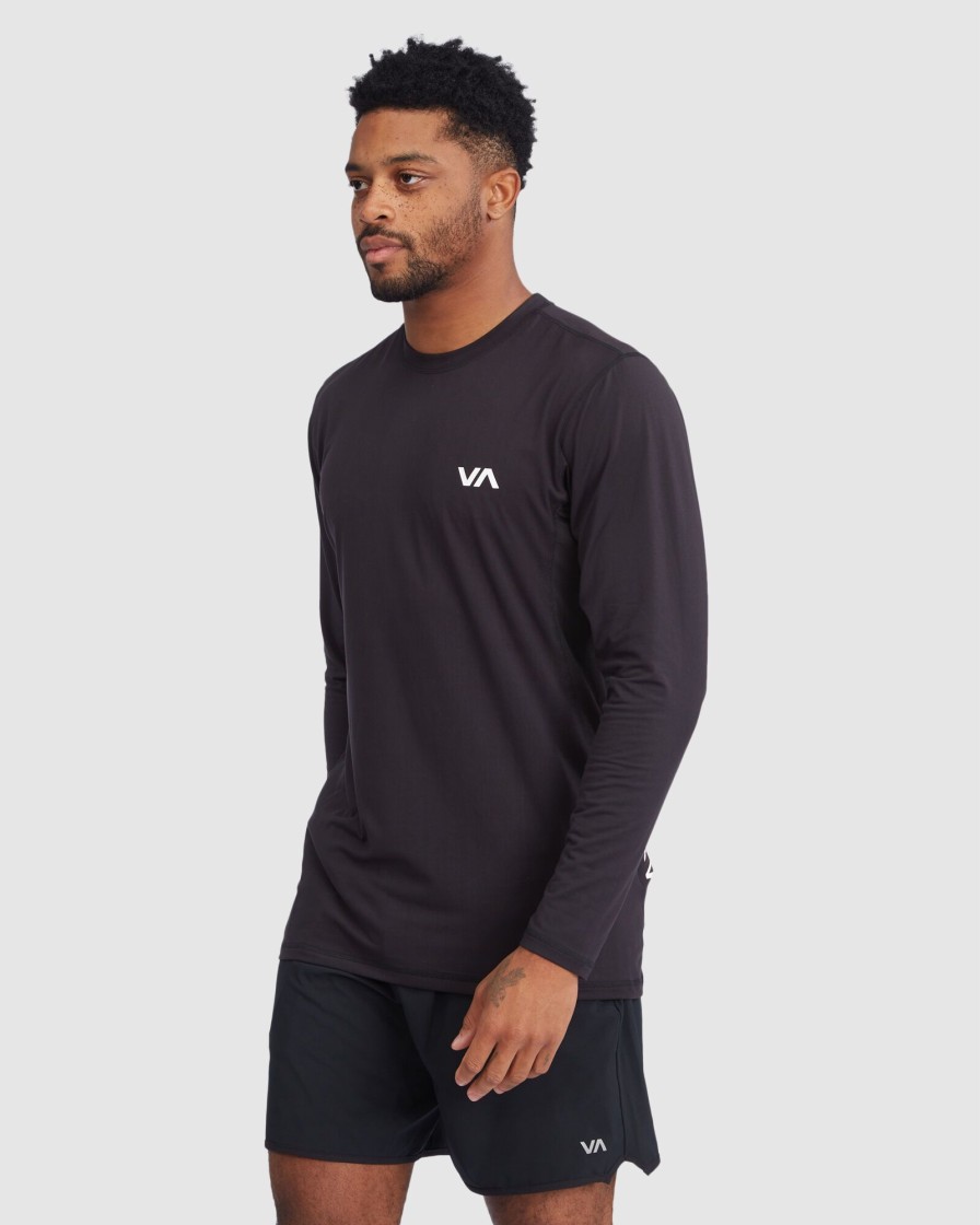 Men RVCA Knitwear | Sport Vent Long Sleeve T-Shirt