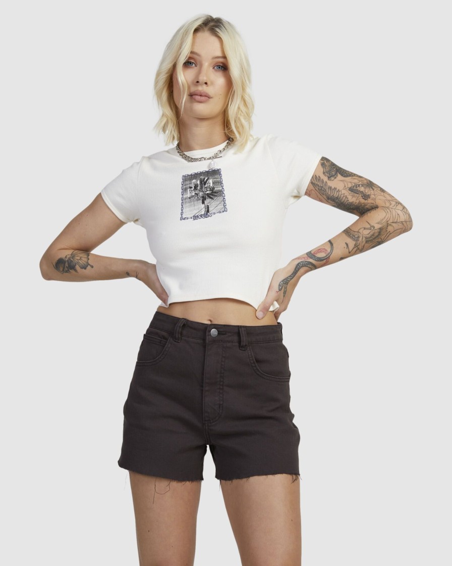 Women RVCA Tops | Reception Baby T-Shirt