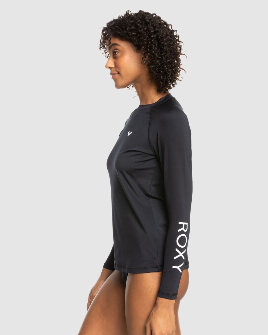 Women ROXY Rashvests | Womens Essentials Long Sleeve Upf 50 Surf T-Shirt