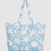 Women ROXY Bags | Womens Anti Bad Vibes Printed 24L Large Tote Bag