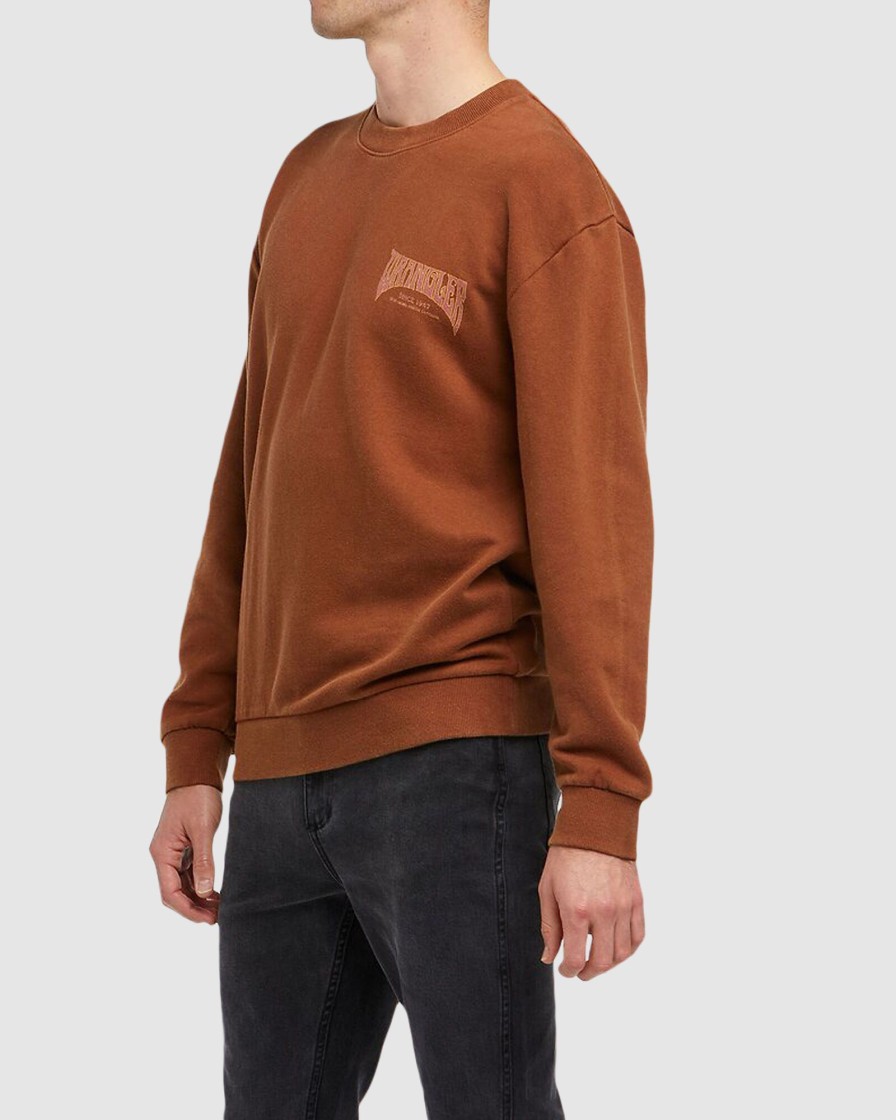 Men WRANGLER Jumpers & Hoodies | Dracula Sweat Old Rust