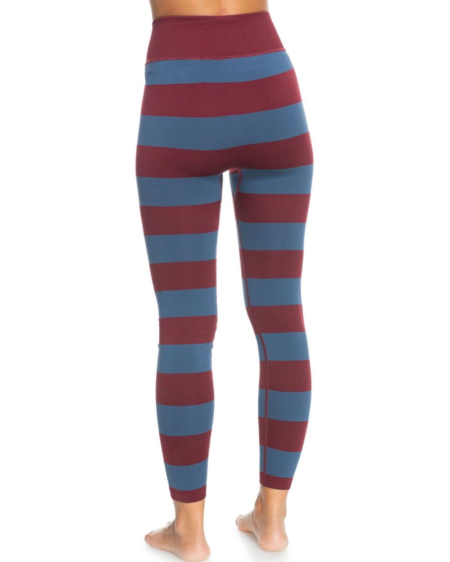 Women ROXY Socks & Underwear | Womens Roxy X Rowley Seamless Technical Base Layer Leggings